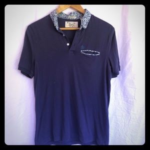 Blue Floral Original Penguin Polo Slim Fit